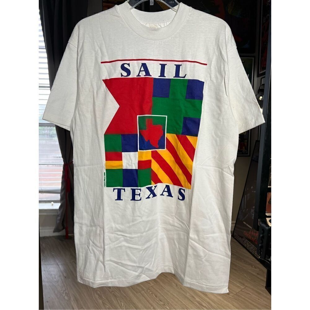 Vintage 90s Sail Texas Travel Tee